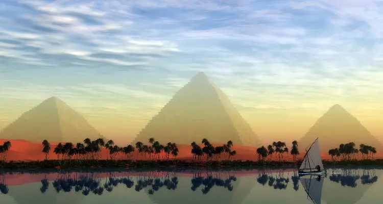 The Great Pyramids of Giza, Egypt