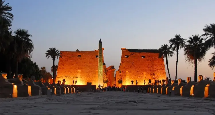 Luxor Temple at night, Egypt