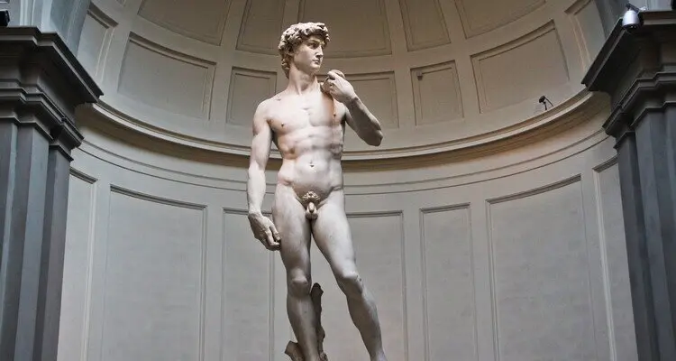 Statue of David in Accademia Gallery