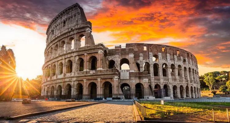 The Colosseum at sunrise