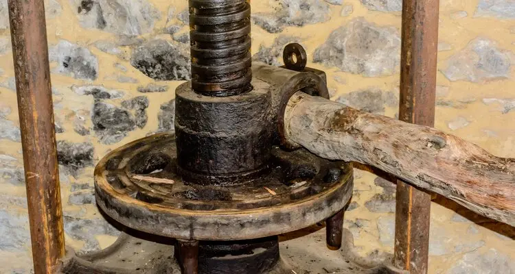traditional olive press