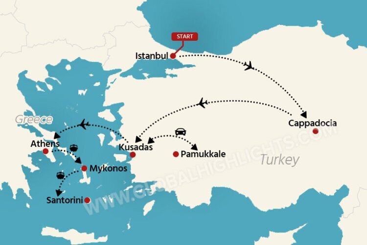 14-day Turkey and Greece Highlights Tour